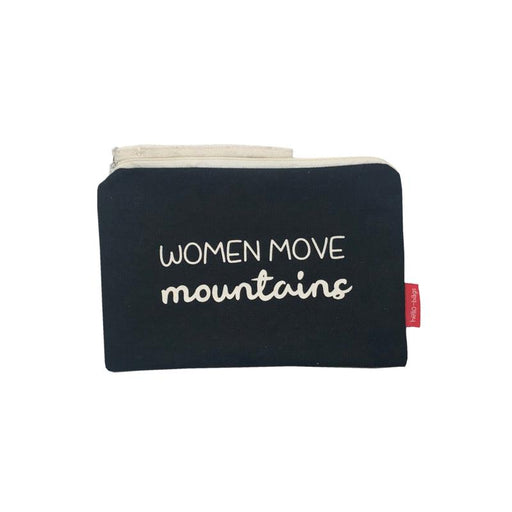 Toilettasje Women Move Mountains | Zwart Krossproducts | De online winkel voor hebbedingetjes